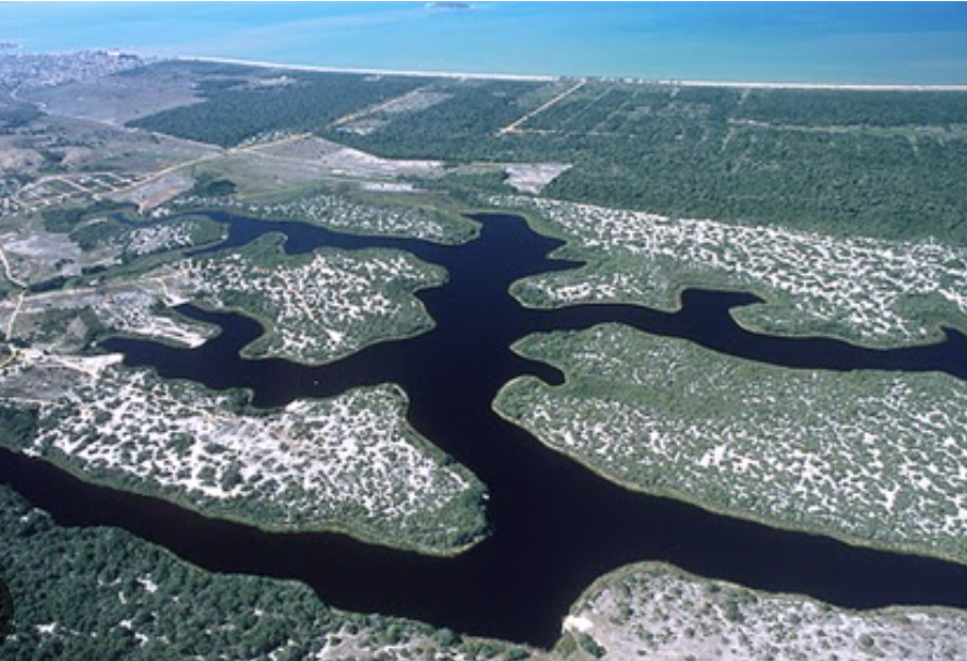 Lagoa Guanandy em Itapemirim ES — área de proteção ambiental com águas cristalinas